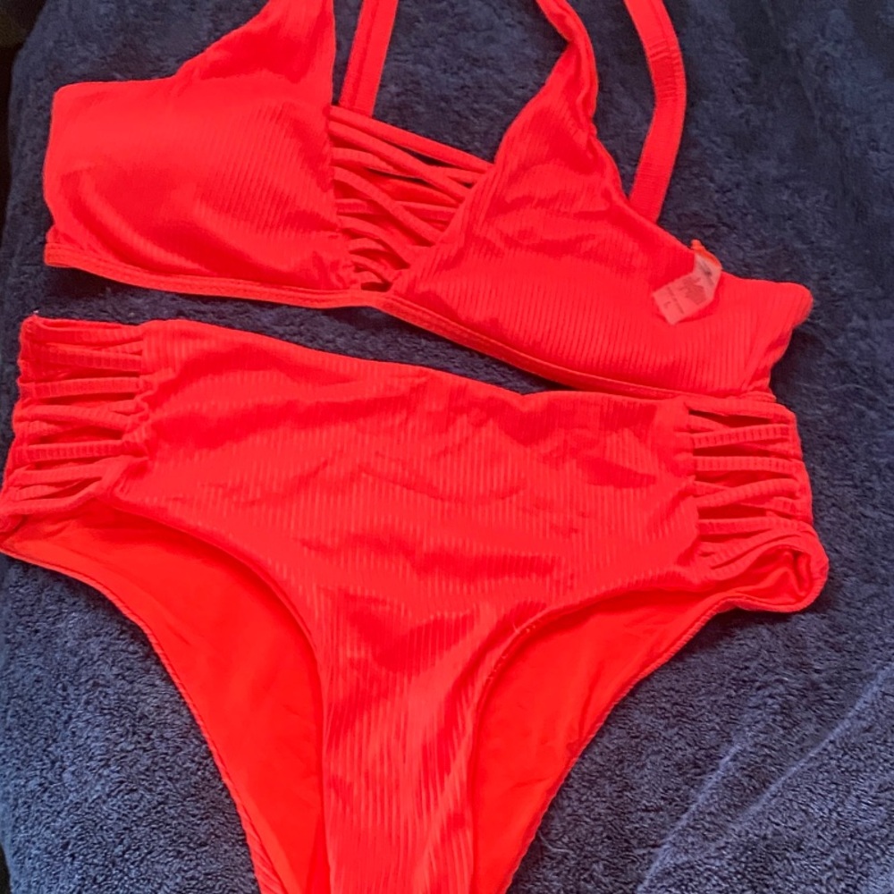 Tinibikini Red Bikini Set large